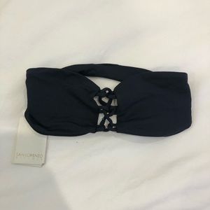 san lorenzo strapless bikini top